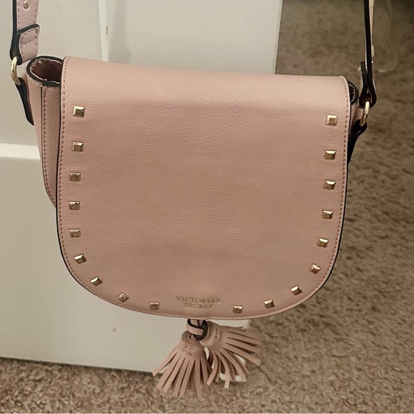 Victoria's Secret Handbags - Victoria's Secret Pink Crossbody Bag with Tassel Detail